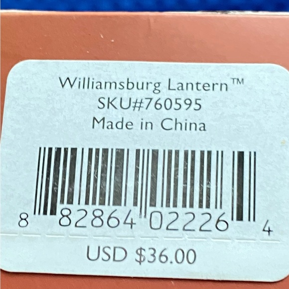 2006 LENOX WILLIAMSBURG LANTERN ANNUAL ORNAMENT NWT IVORY GOLD - Picture 4 of 7